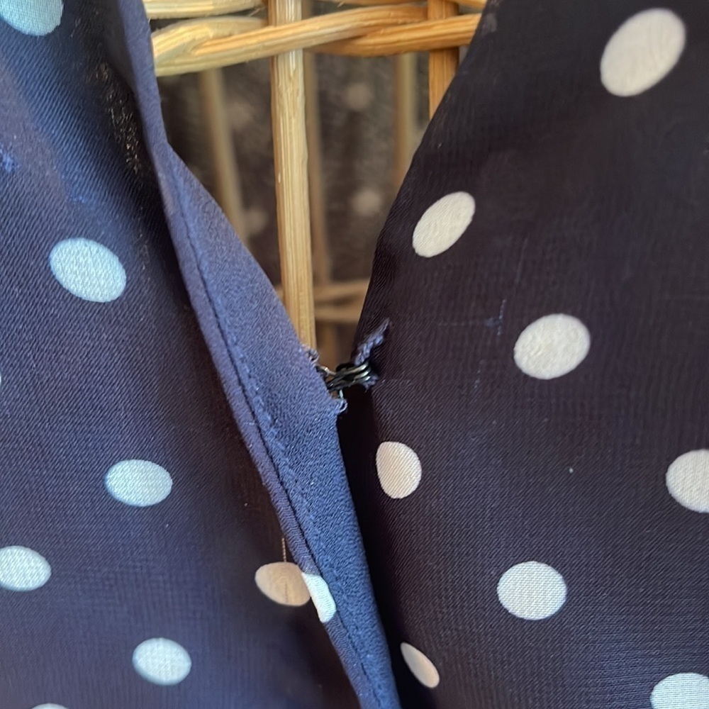 Betsy Johnson 🎈sale🎈blue dress with white polkadots - Picture 7 of 8